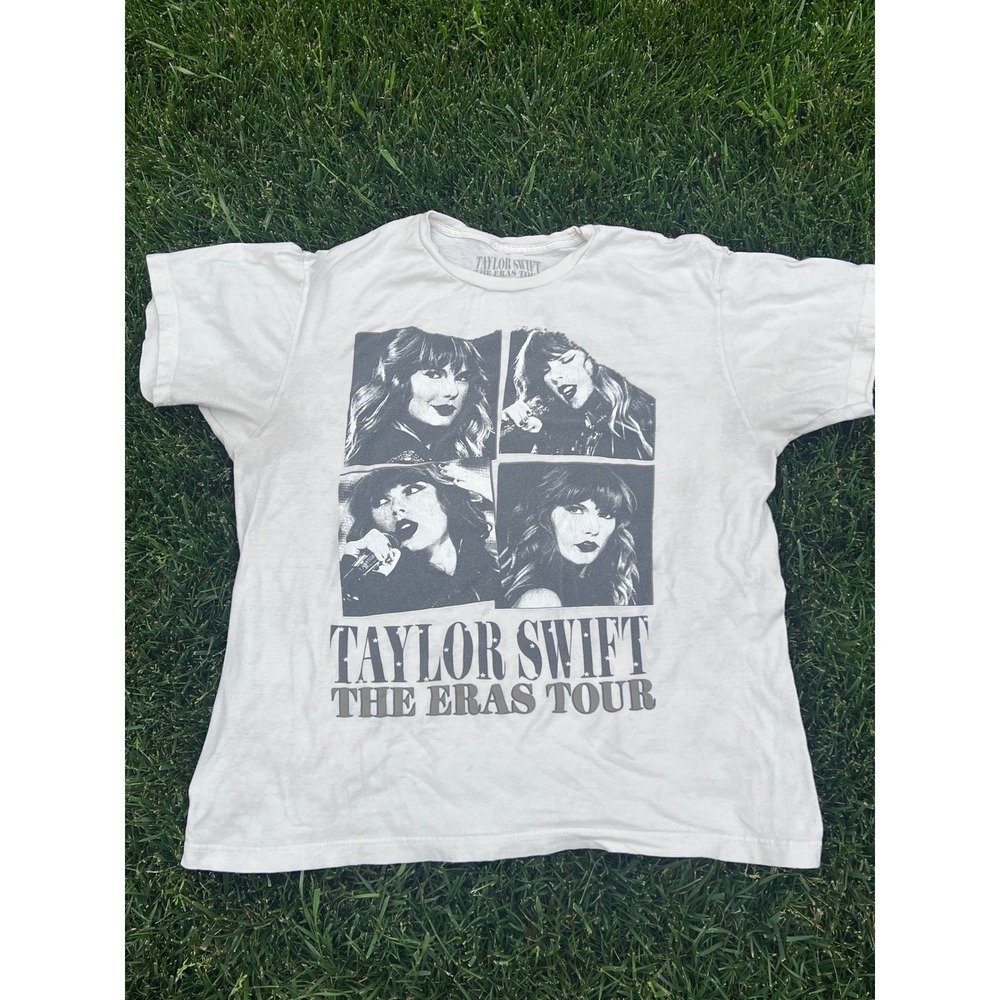Taylor Swift The Eras Tour Concert T-Shirt White Graphic Tee North America Dates
